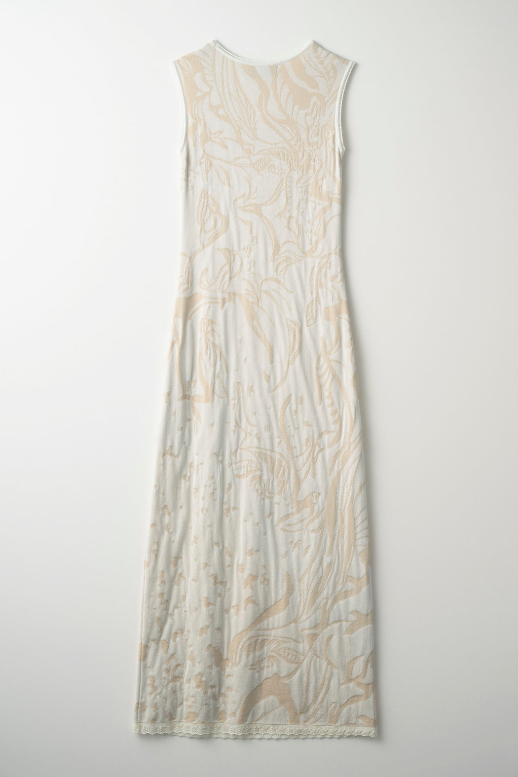 Flower vein knit dress (Ivory)