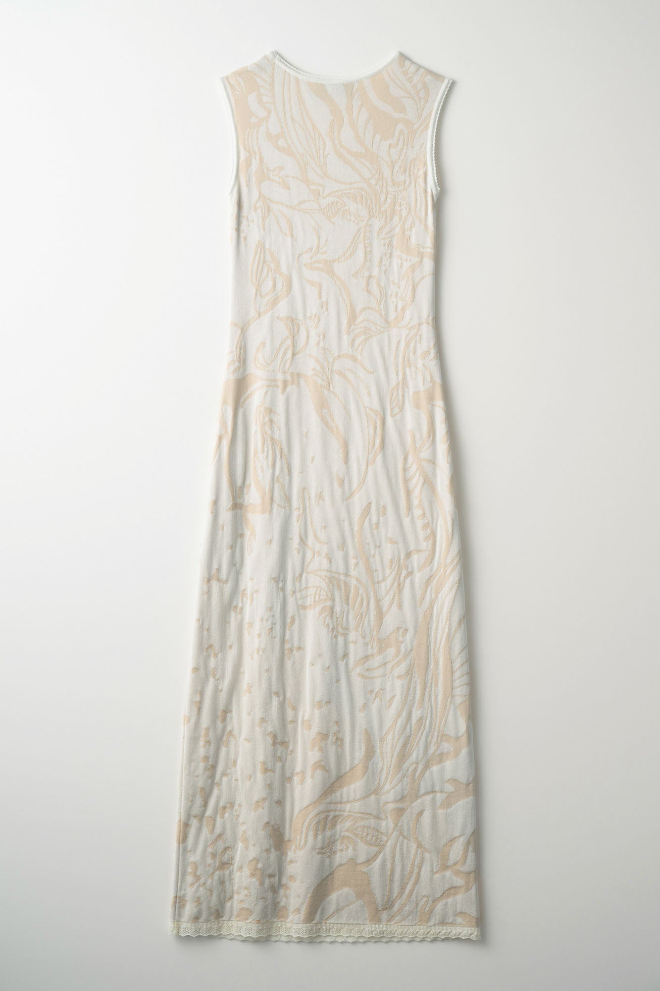 Flower vein knit dress (Ivory)