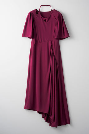 Fabaceae jersey dress (Purple)