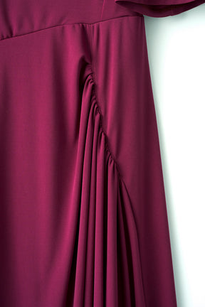 Fabaceae jersey dress (Purple)