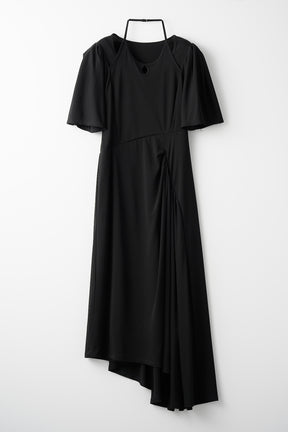 Fabaceae jersey dress (Black)