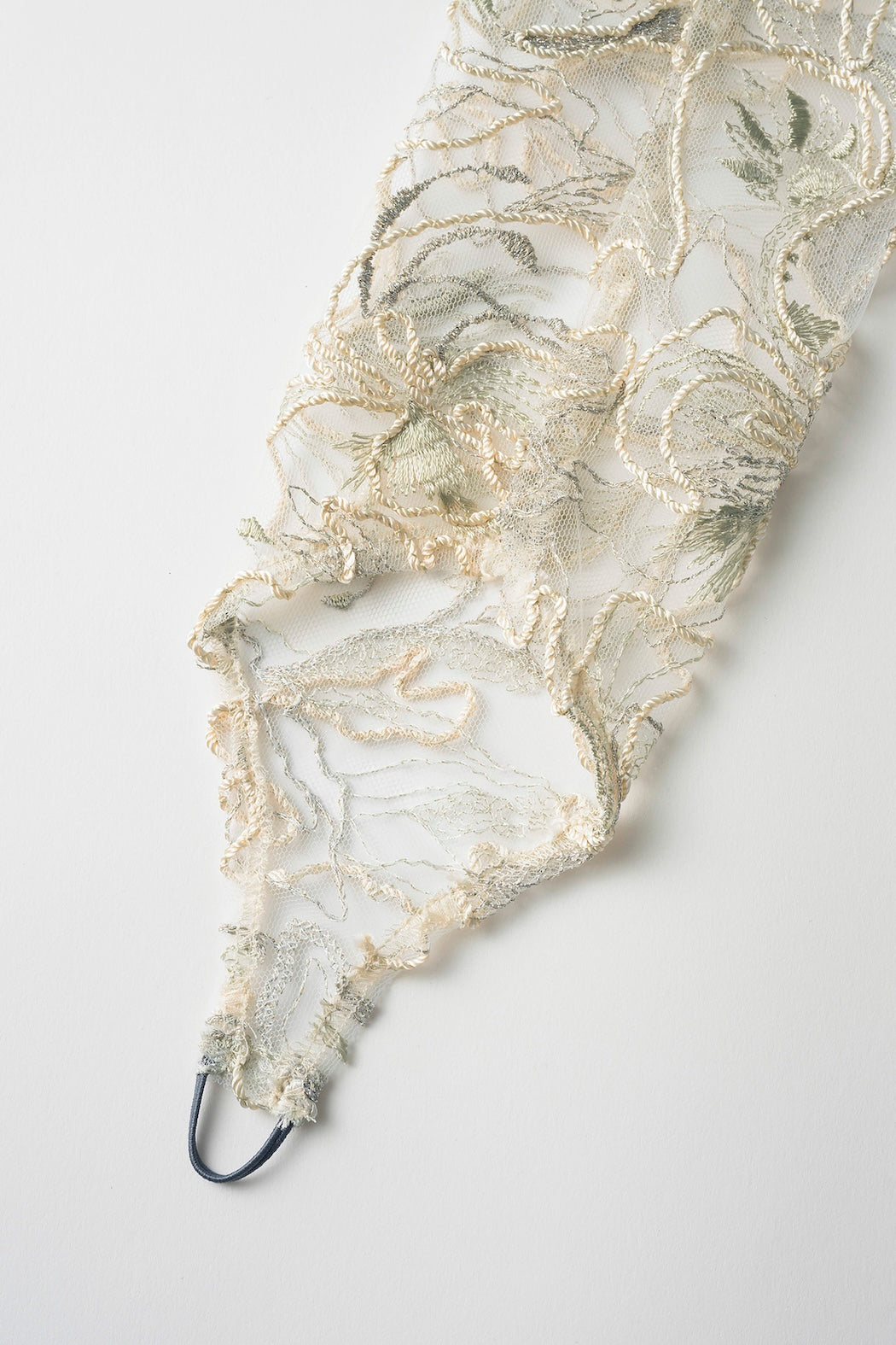 Seem flower lace gloves (Ivory)