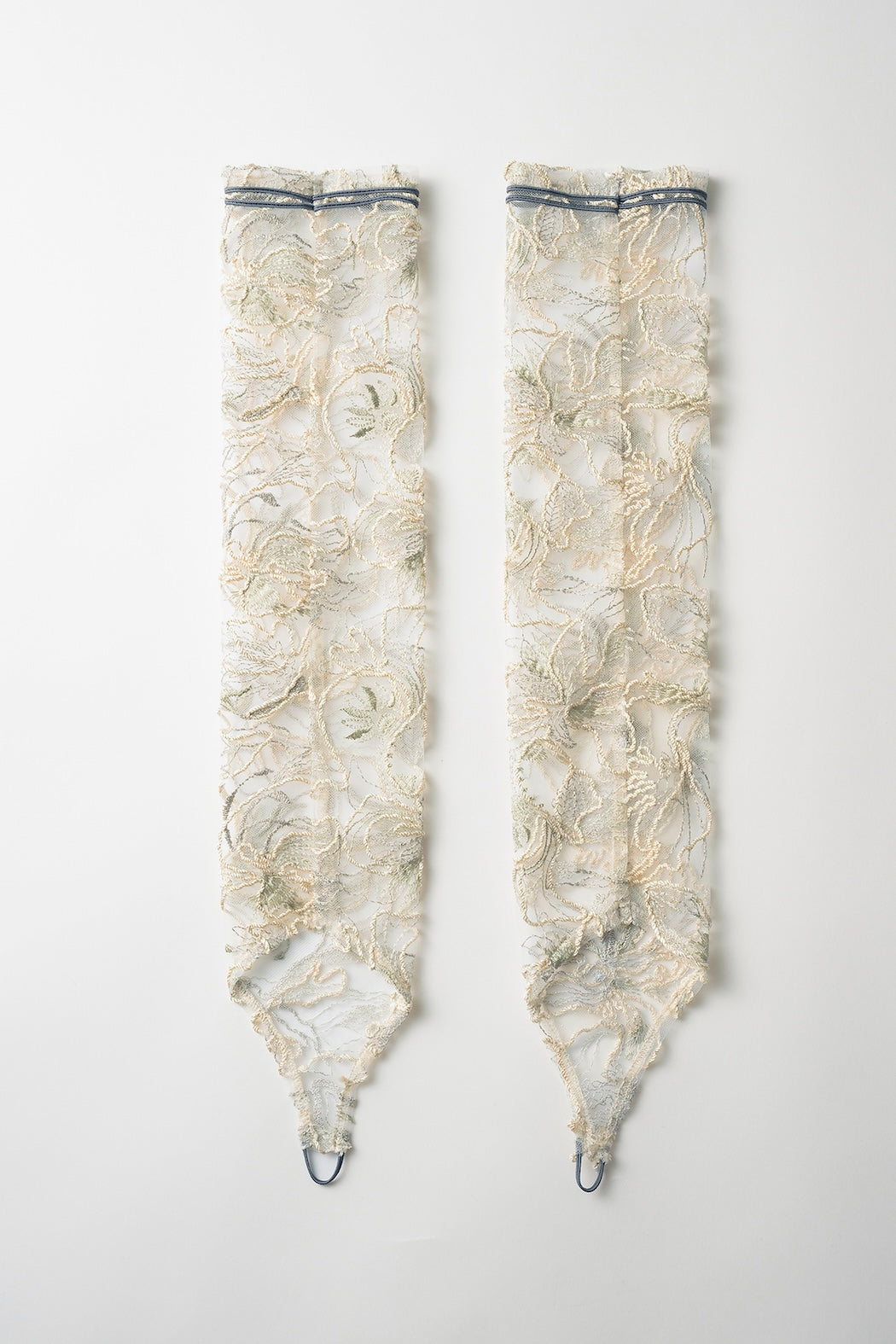 Seem flower lace gloves (Ivory)