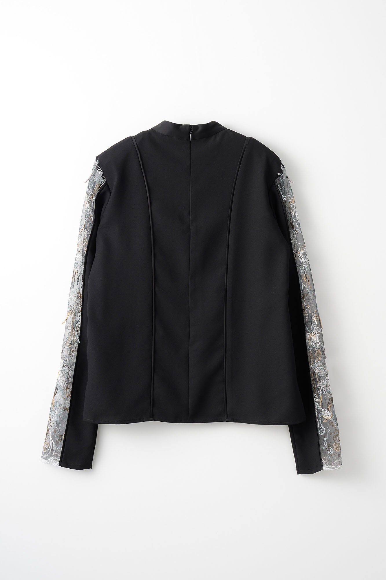 Tears flower lace tops (Black)