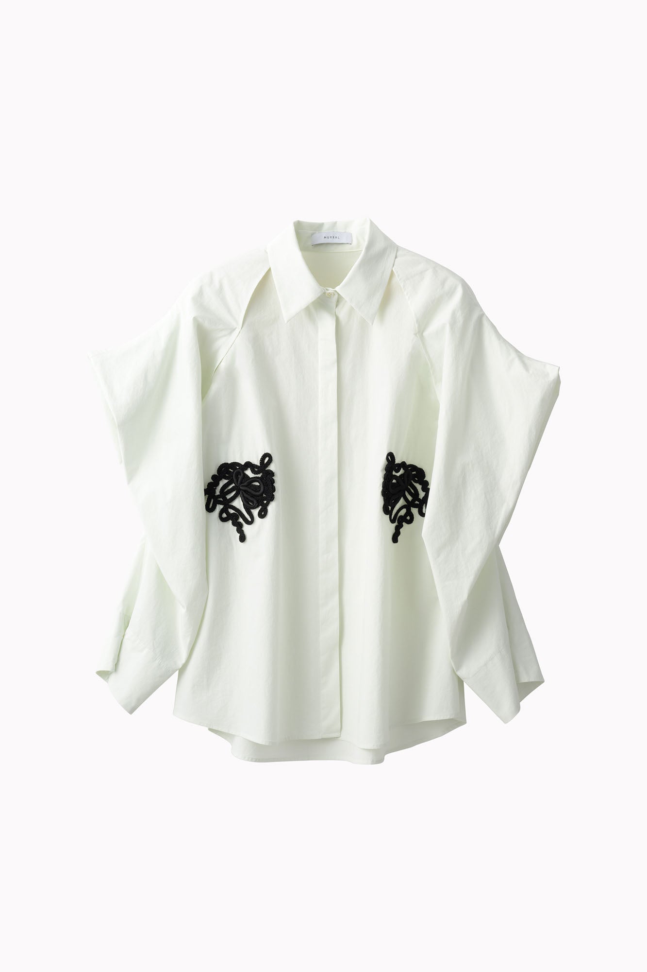 Trillium embroidered shirt (Pale mint)