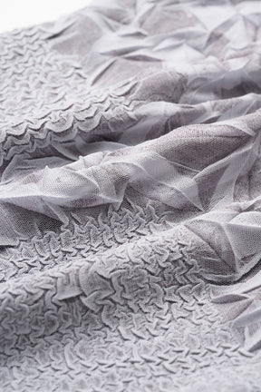 Crumpled sleeveless tops (Gray)