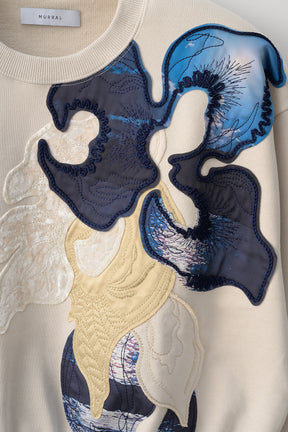 Patchwork embroidered sweatshirt (Grage)