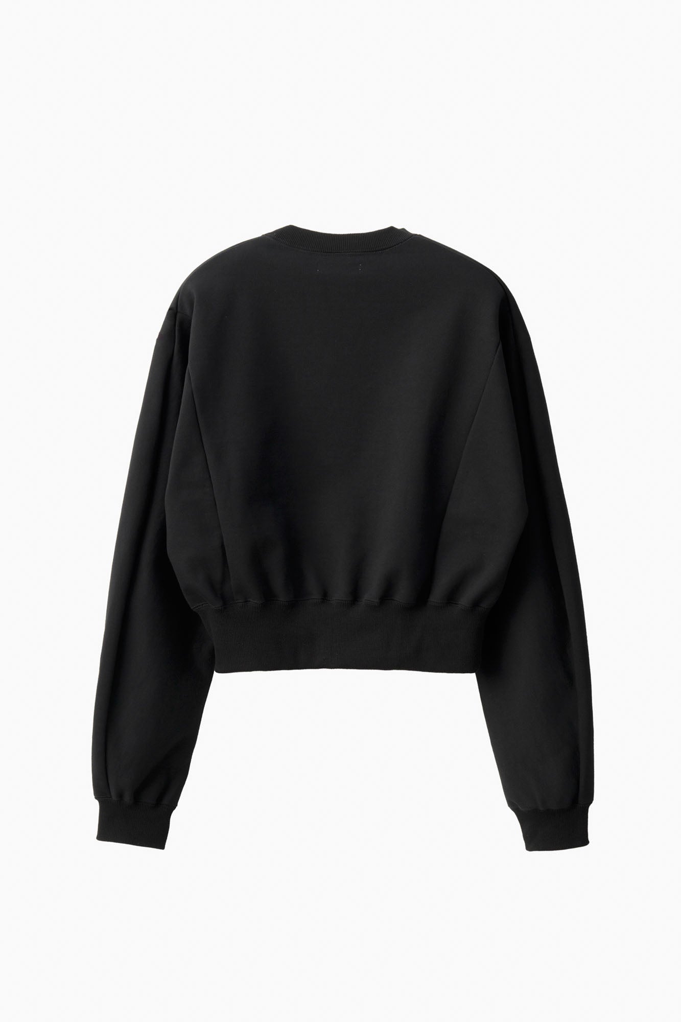Patchwork embroidered sweatshirt (Black)