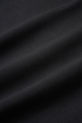 Patchwork embroidered sweatshirt (Black)