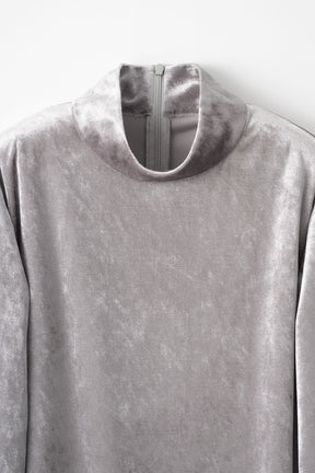 Petals carpet embroidered tops (Gray)