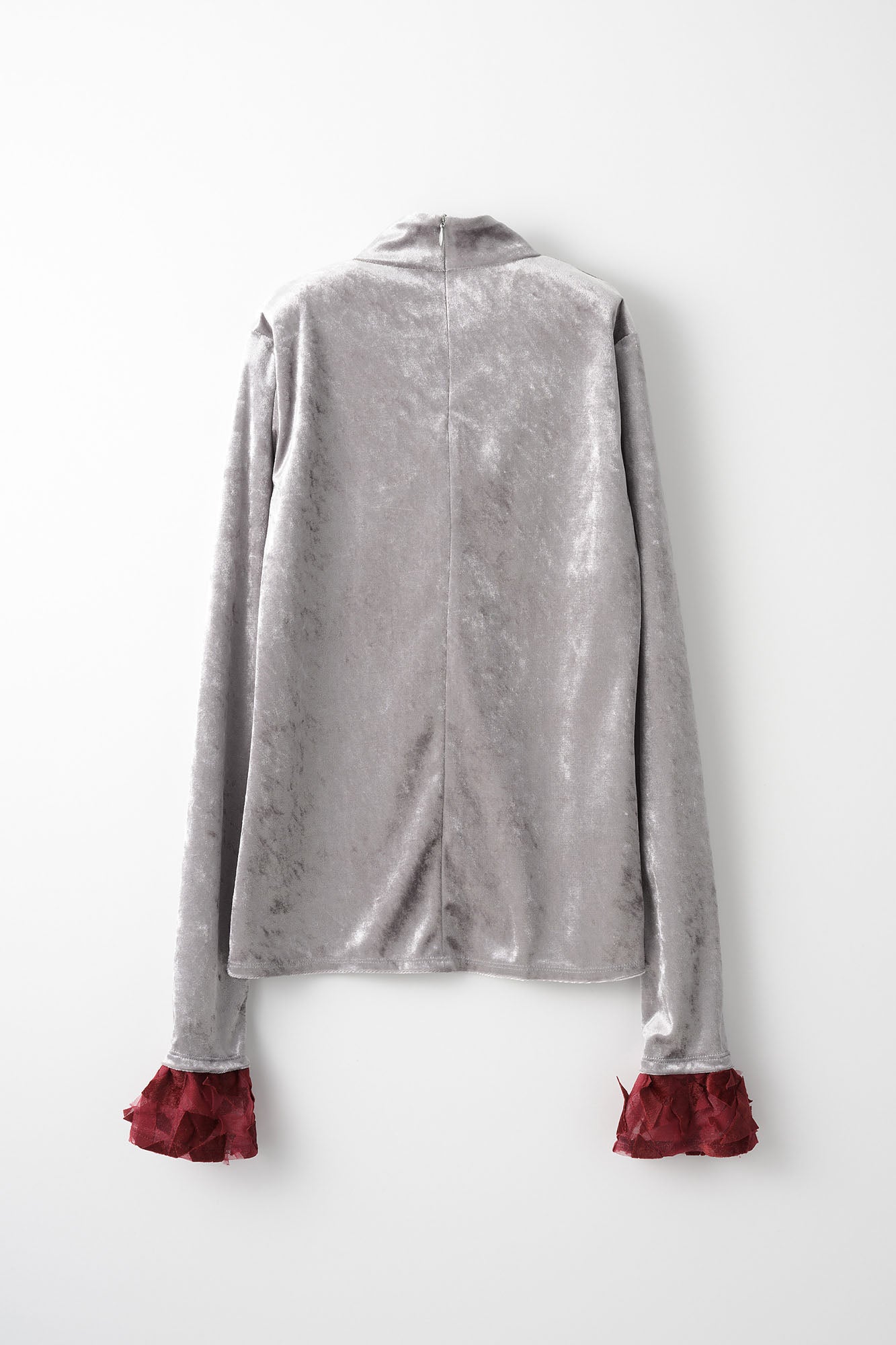 Petals carpet embroidered tops (Gray)