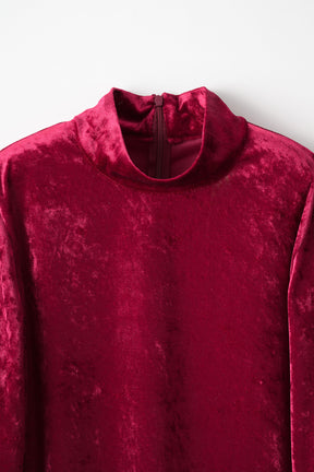 Petals carpet embroidered tops (Red)