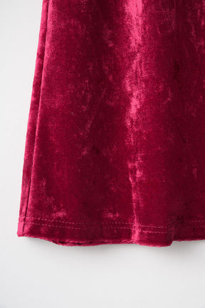 Petals carpet embroidered tops (Red)