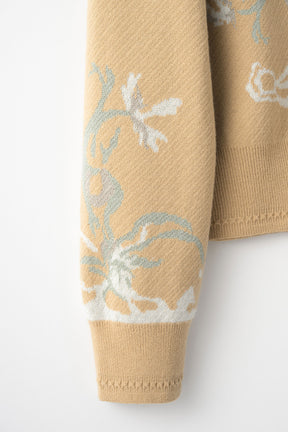 Trillium knit cardigan (Beige)