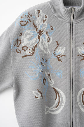 Trillium knit cardigan (Gray)