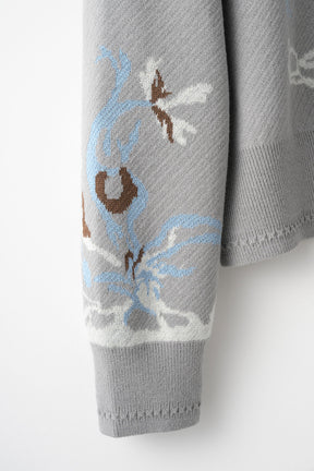 Trillium knit cardigan (Gray)