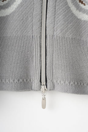 Trillium knit cardigan (Gray)