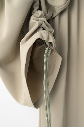 Gathered sleeve military coat (Smoked khaki)