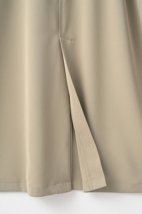 Gathered sleeve military coat (Smoked khaki)