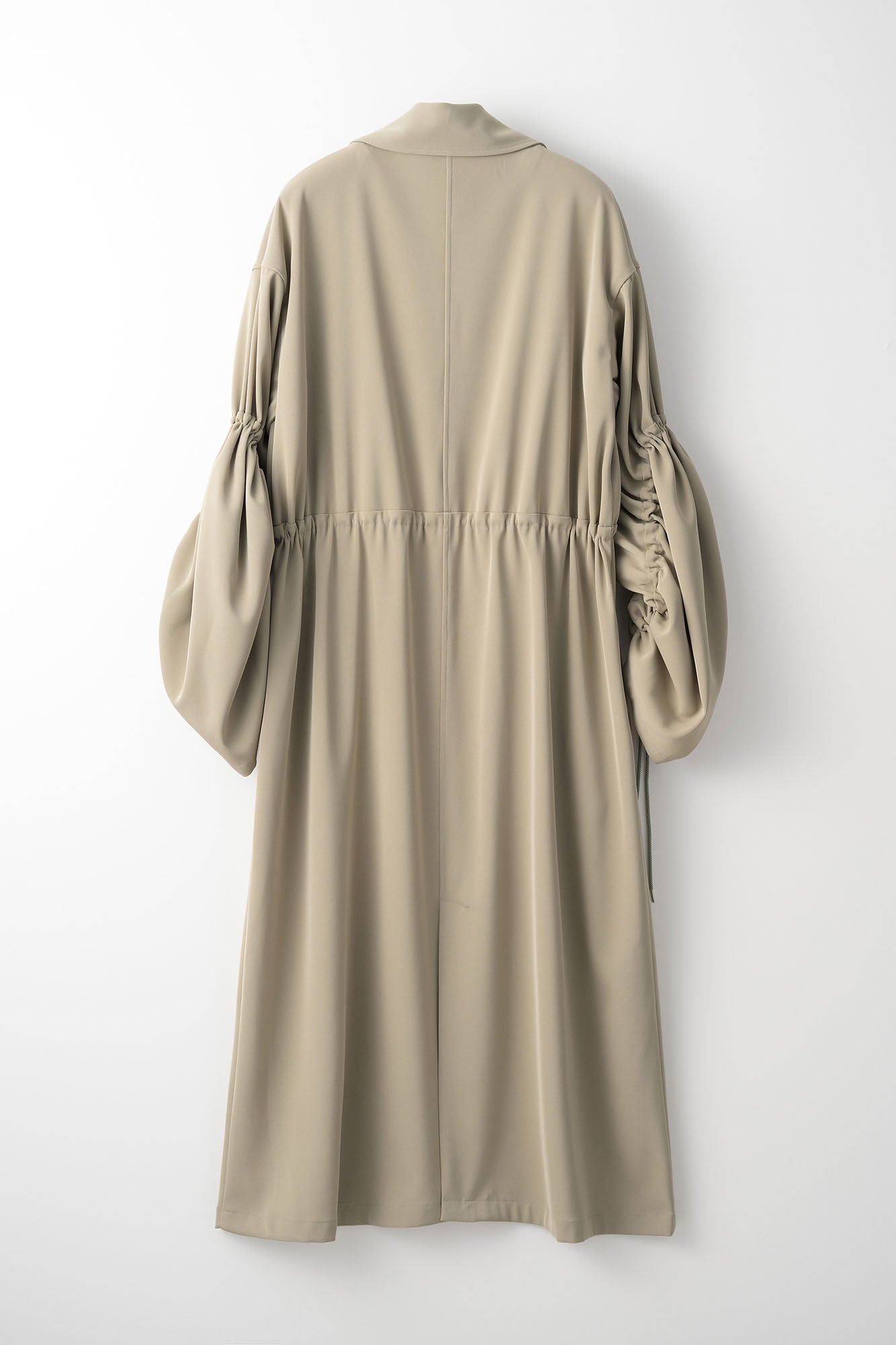 Gathered sleeve military coat (Smoked khaki)