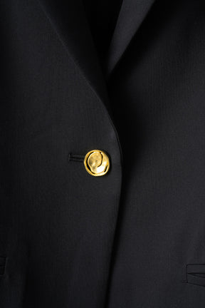 Slit sleeve lace jacket (Black)