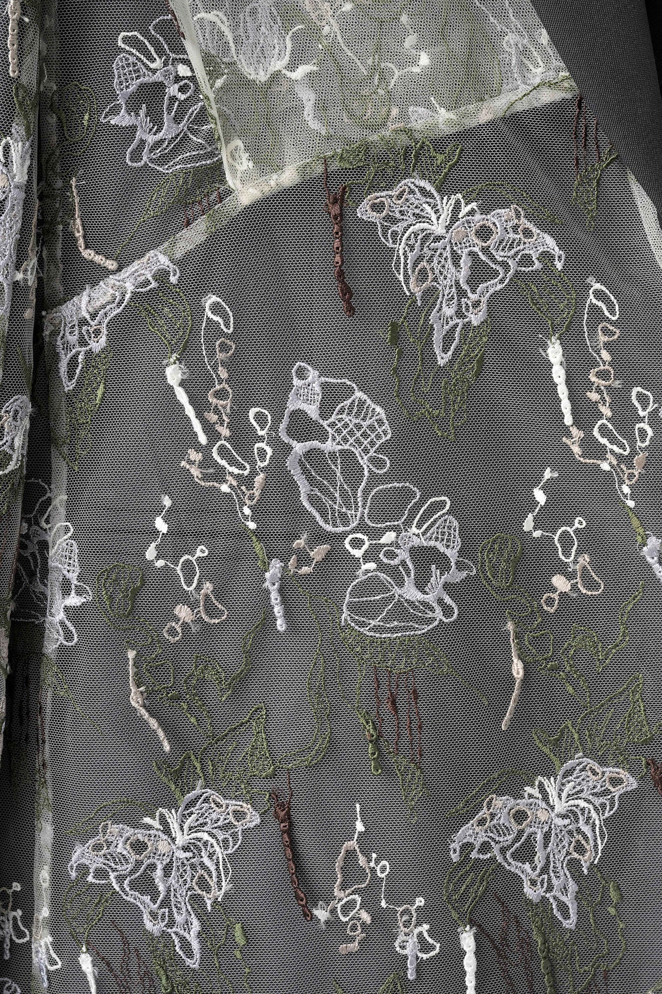 Tears flower lace jacket (Gray)