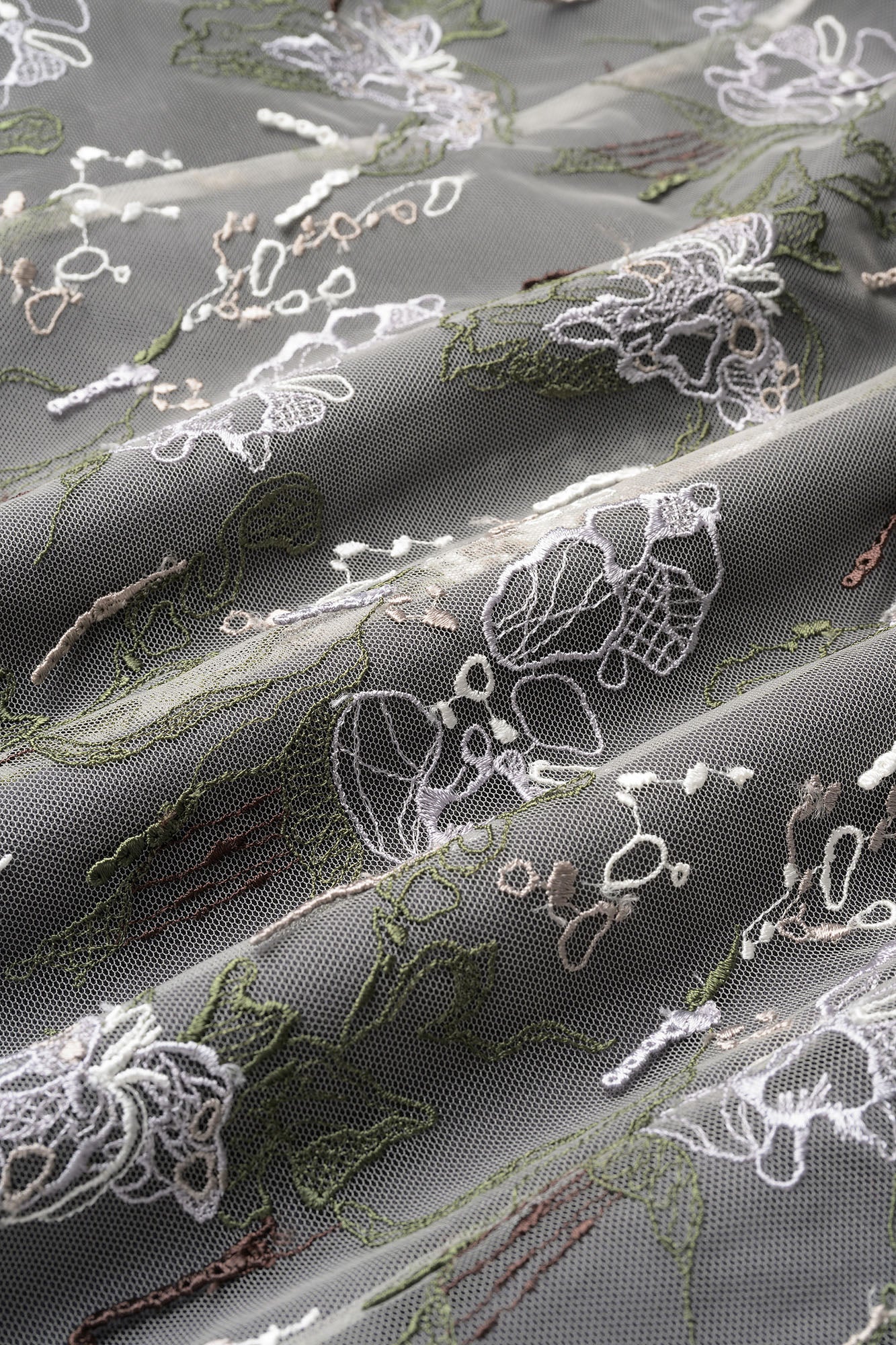 Tears flower lace jacket (Gray)