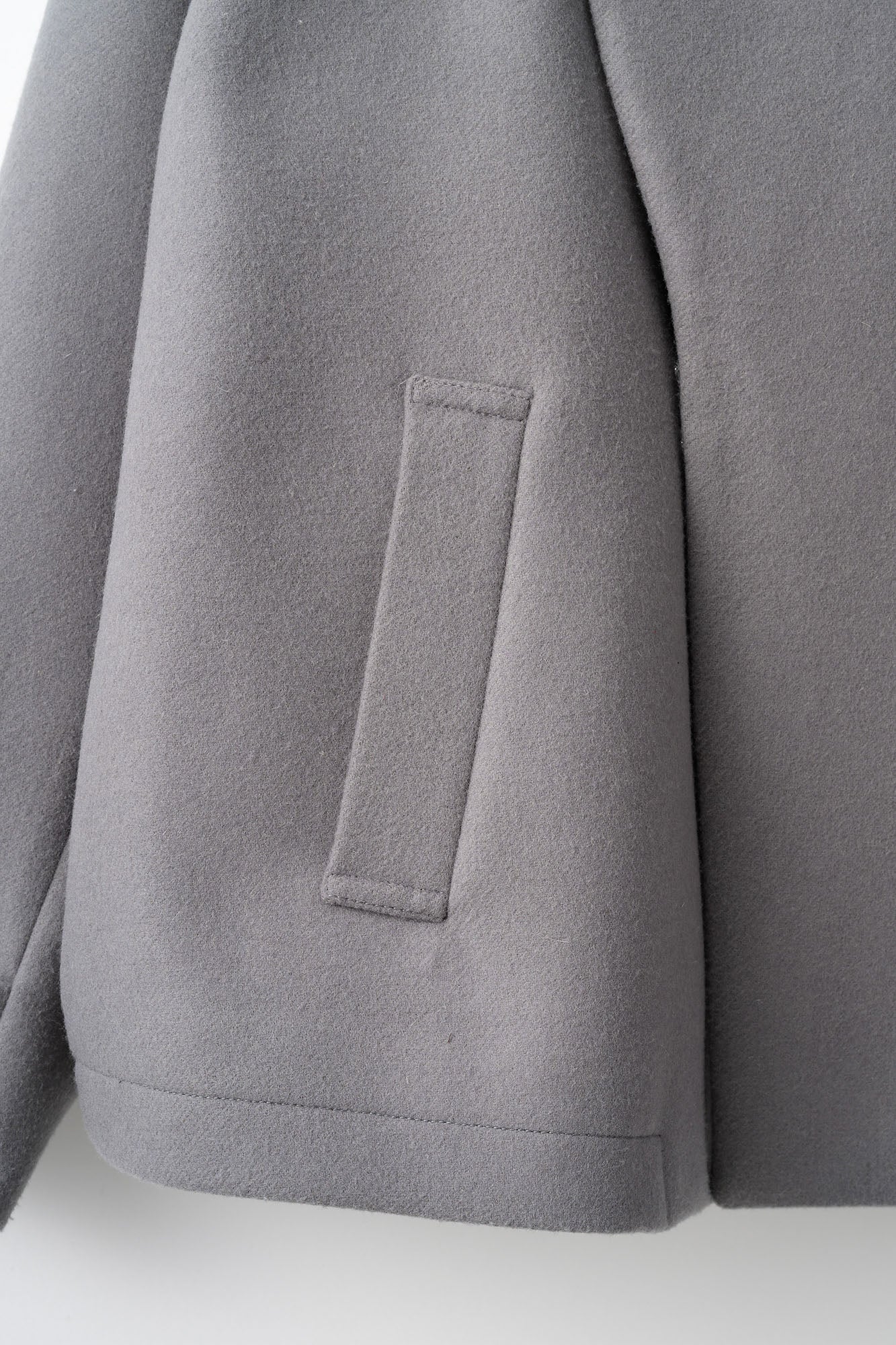 Trillium embroidered wool coat (Gray)