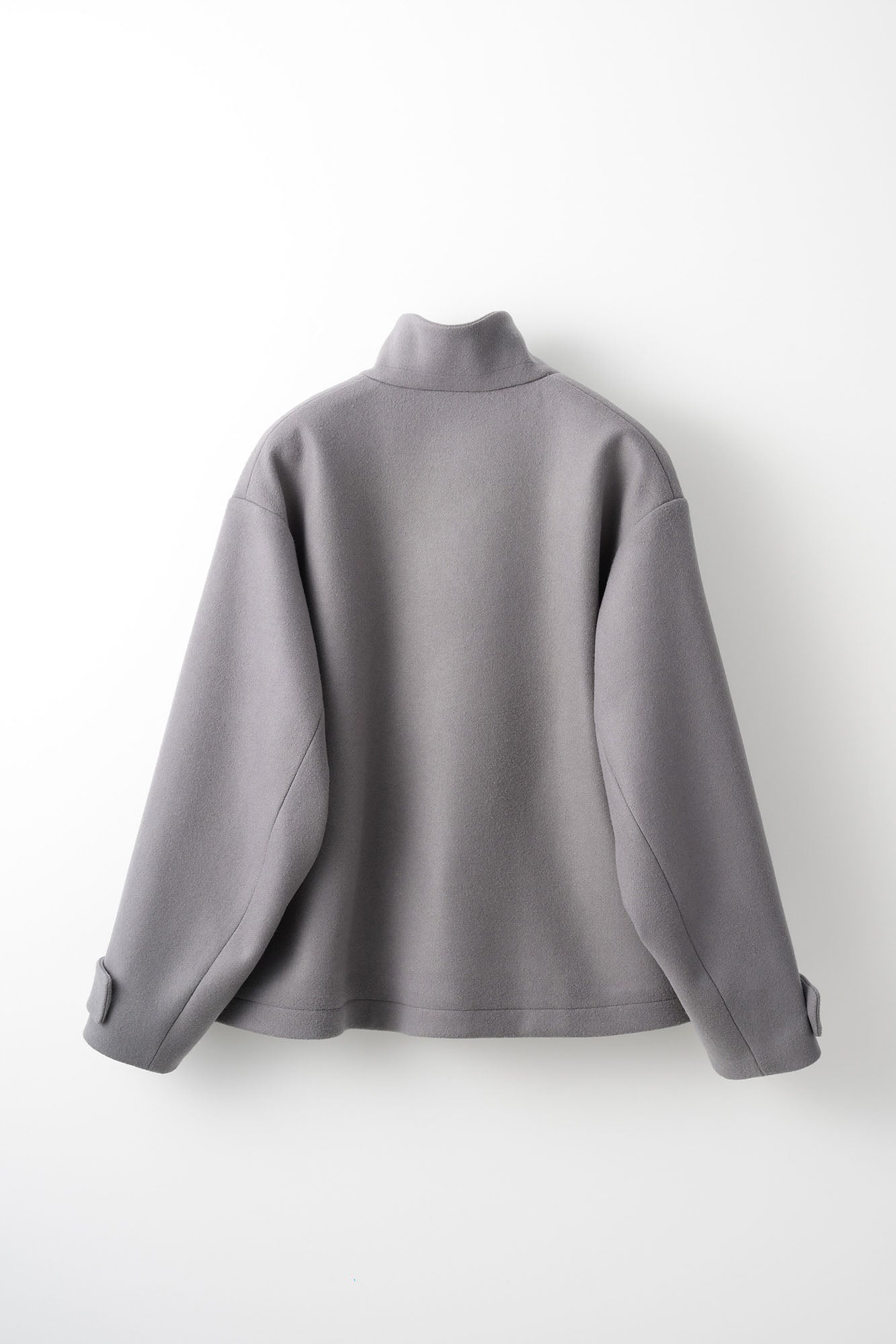 Trillium embroidered wool coat (Gray)