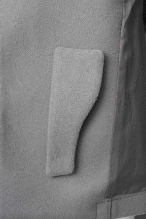 Trillium embroidered wool coat (Gray)