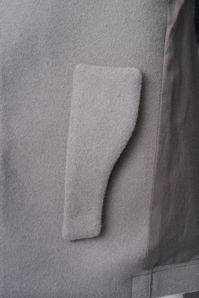 Trillium embroidered wool coat (Gray)