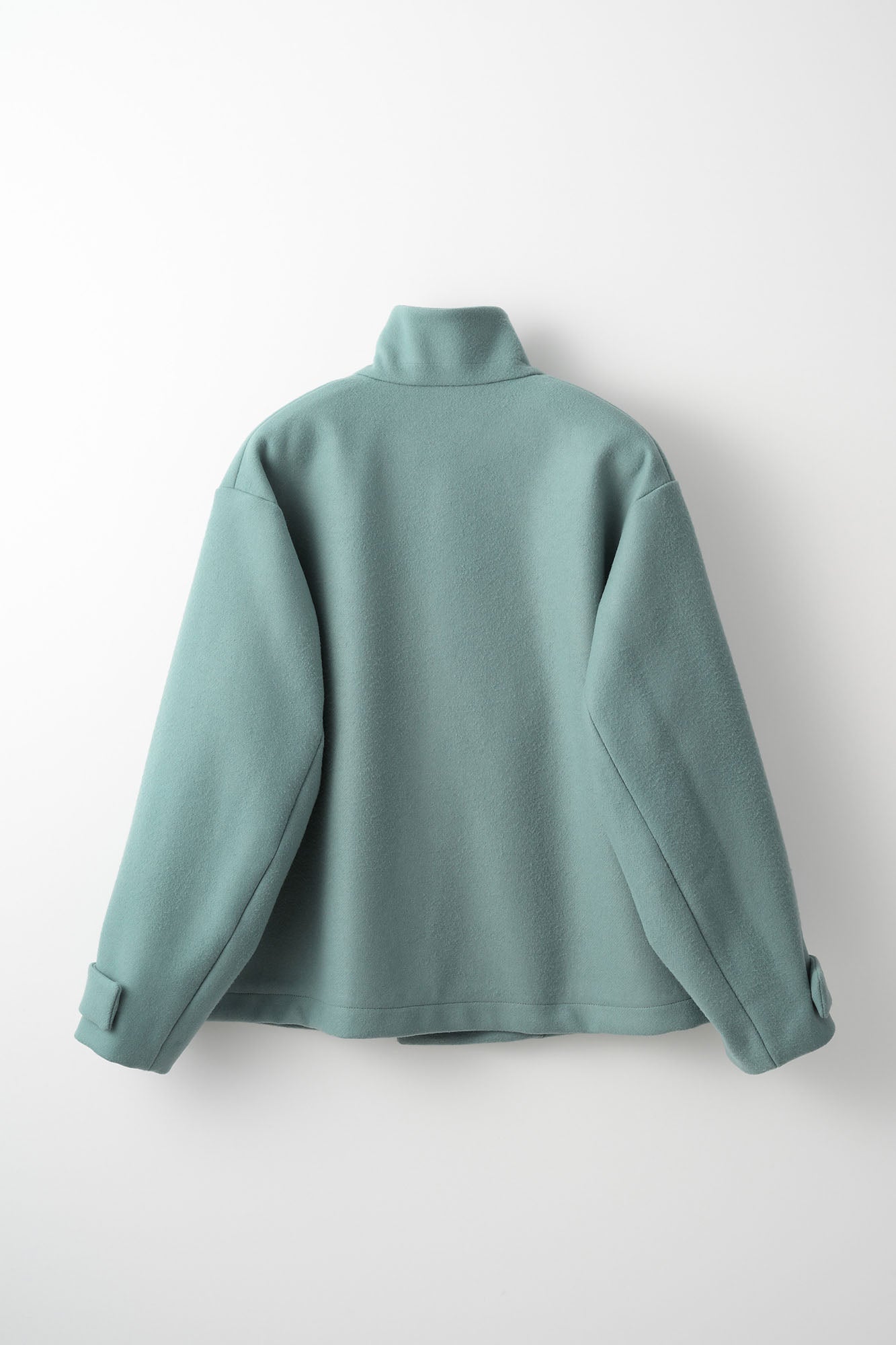 Trillium embroidered wool coat (Green)