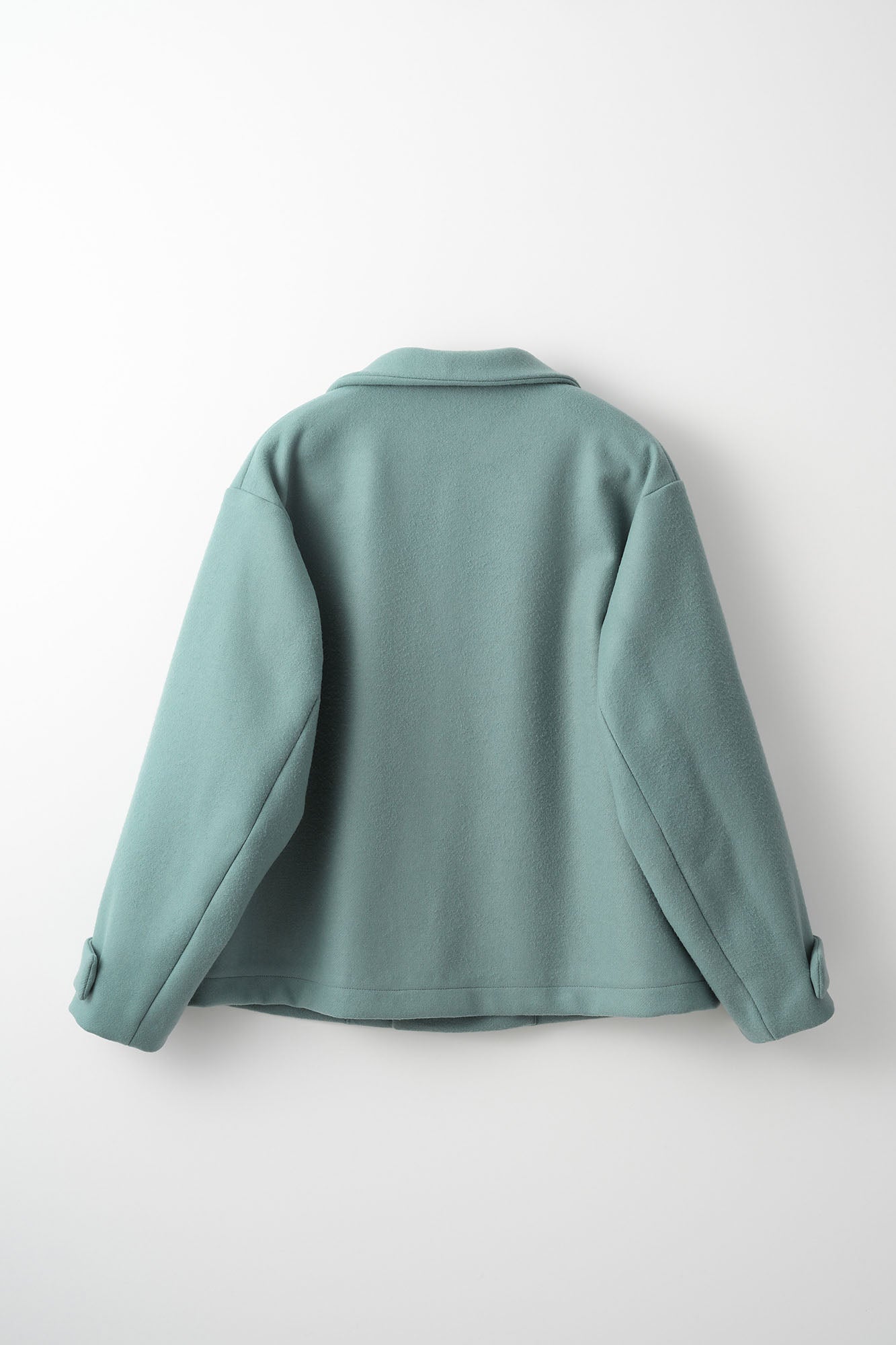 Trillium embroidered wool coat (Green)