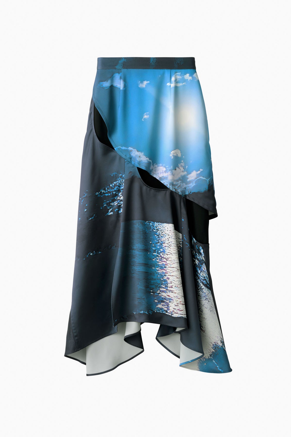 Moon road skirt (Blue)