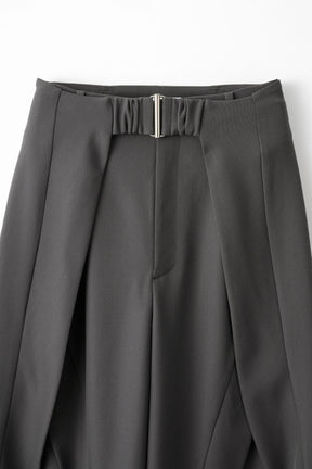 Tears flower lace slacks (Gray)