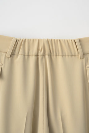 Patchwork embroidered slacks (Beige)