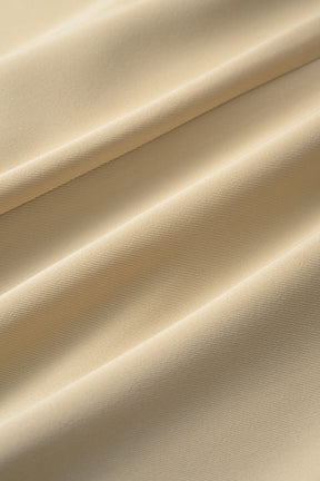 Patchwork embroidered slacks (Beige)