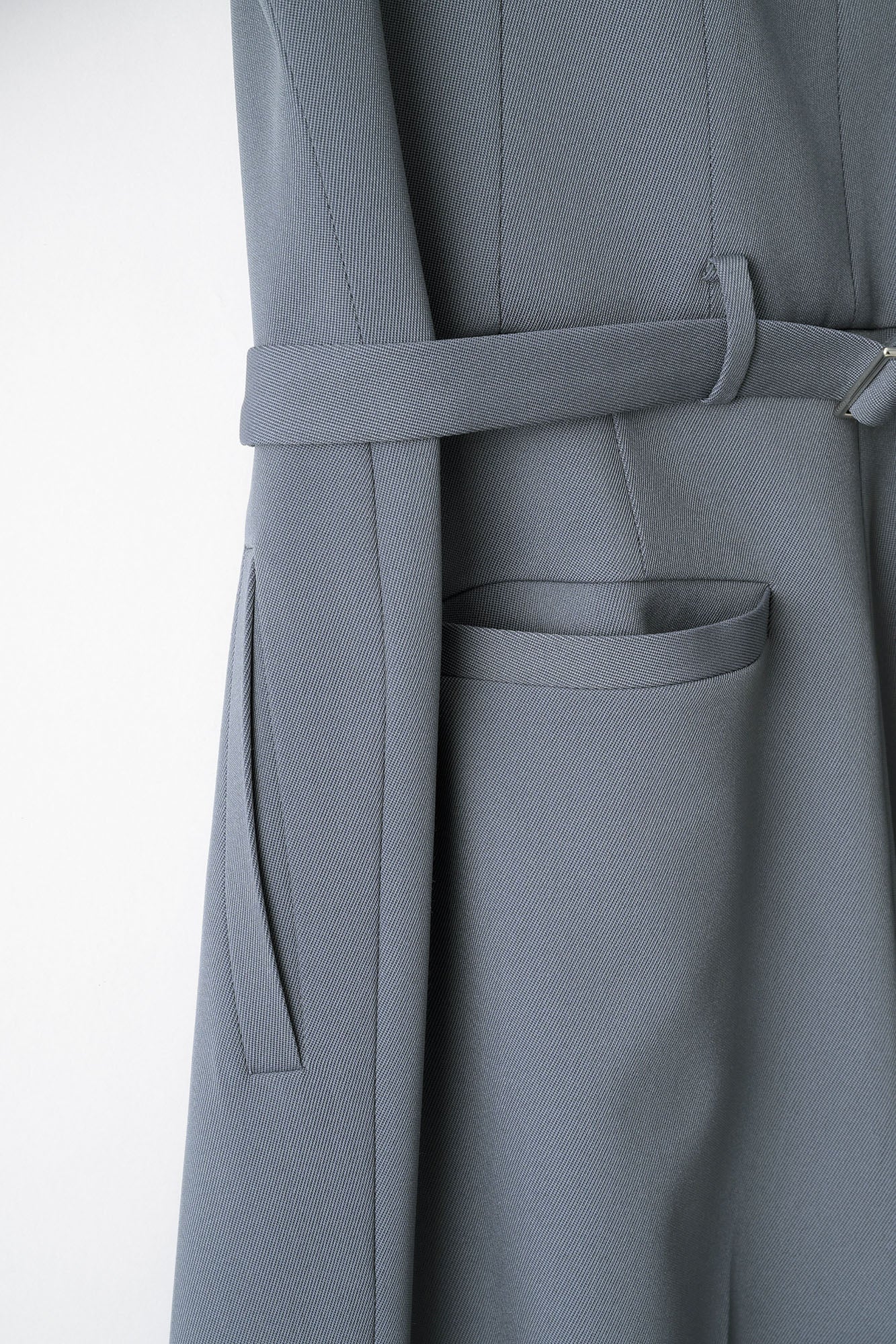 Slit sleeve lace jumpsuit (Blue)