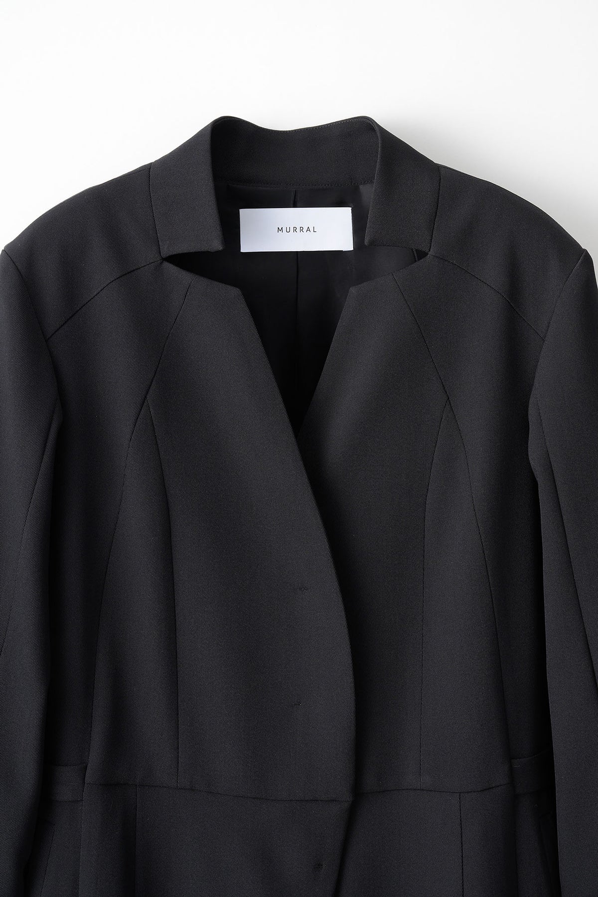 Slit sleeve lace jumpsuit (Black)