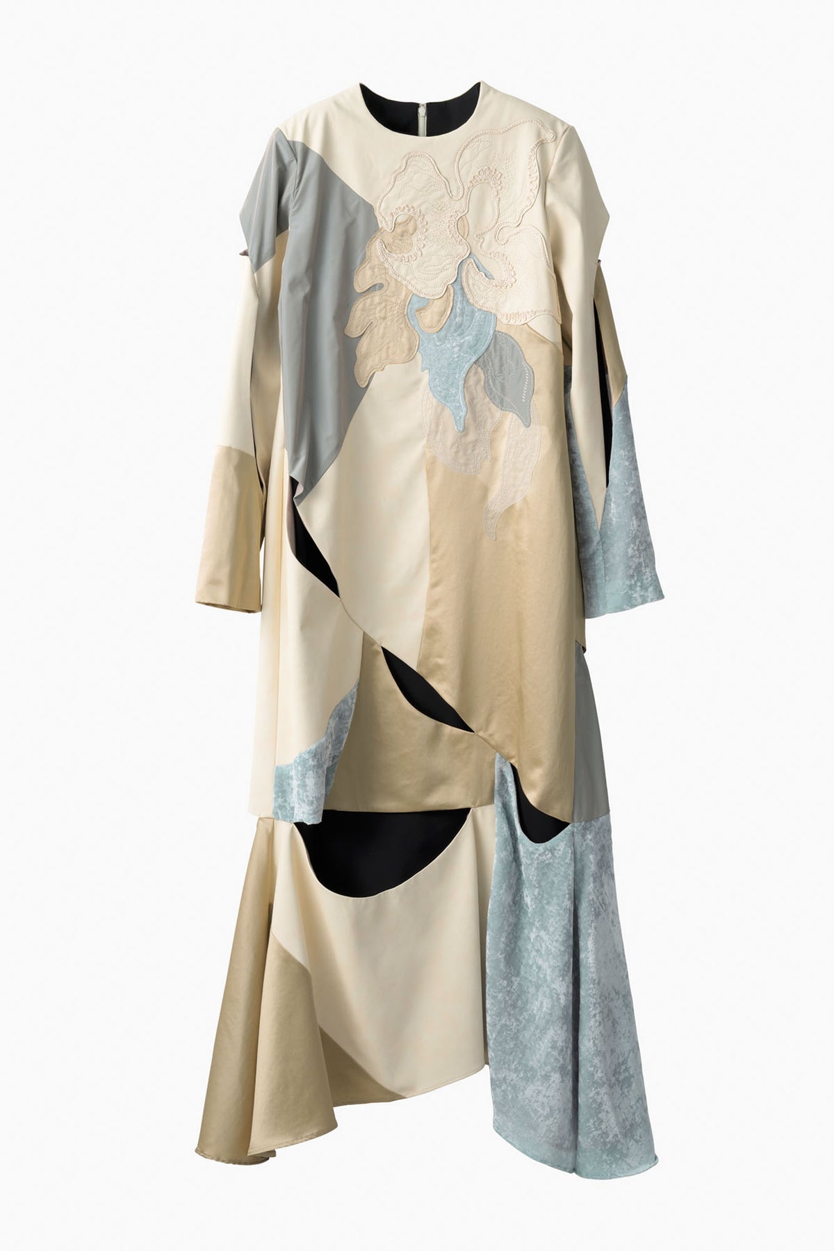 Patchwork embroidered dress (Multi)