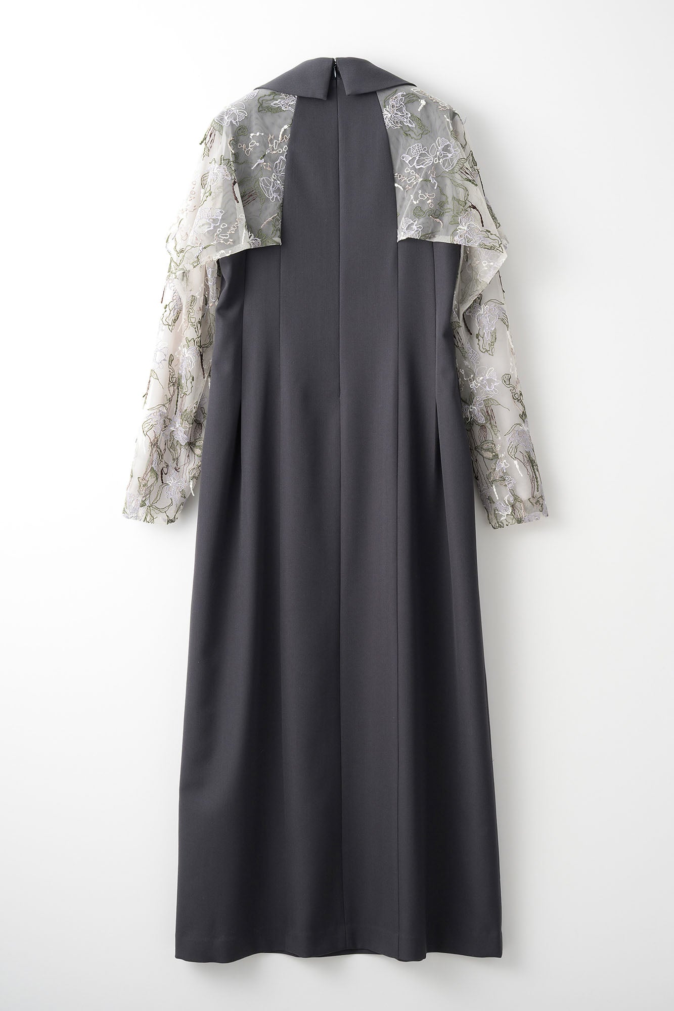 Tears flower lace dress (Gray)
