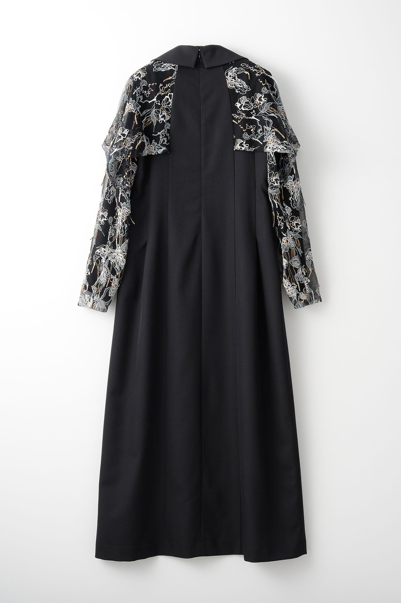 Tears flower lace dress (Black)