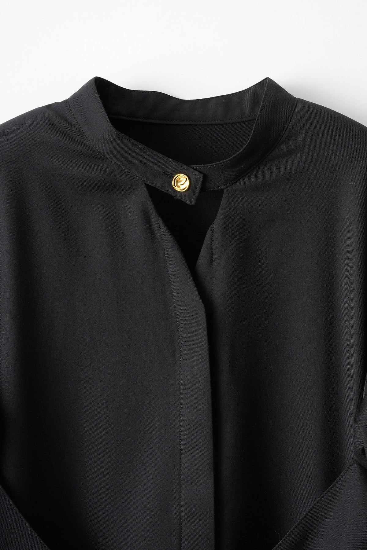 Cape belt dress (Black)