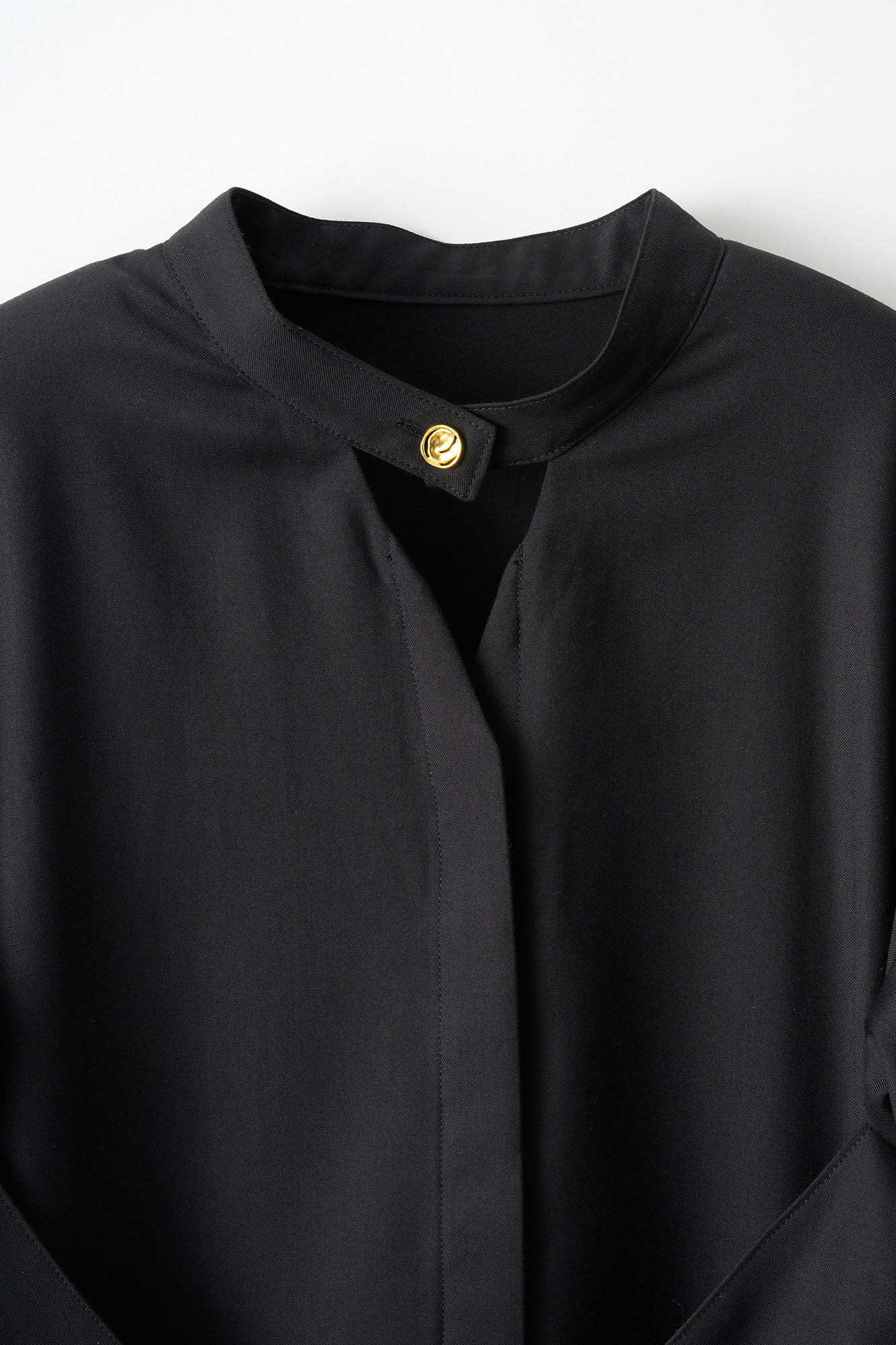 Cape belt dress (Black)