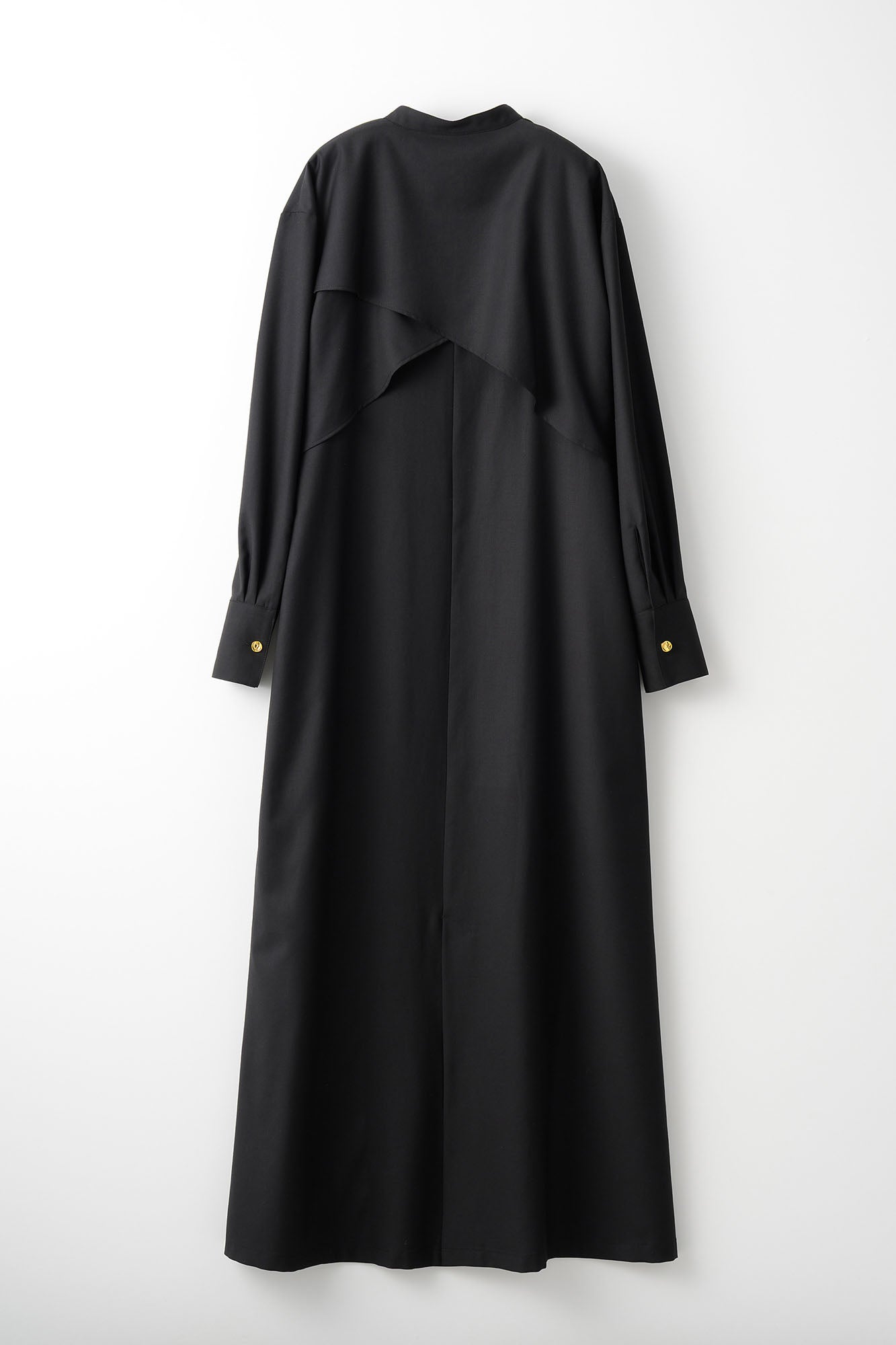 Cape belt dress (Black)