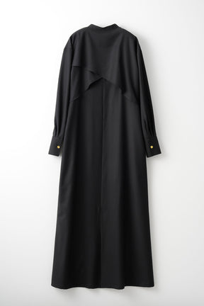 Cape belt dress (Black)