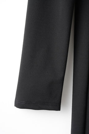 Twist jersey dress (Black)