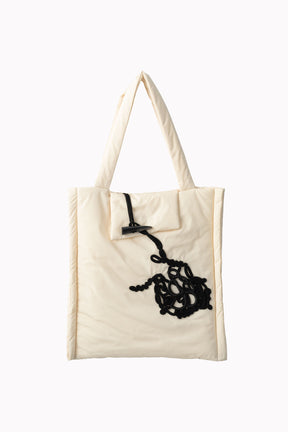 Trillium embroidered bag (Ivory)