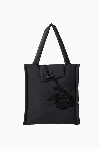 Trillium embroidered bag (Black)