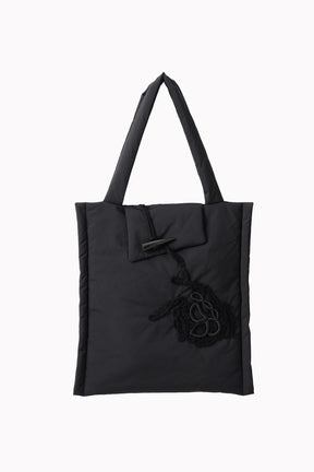 Trillium embroidered bag (Black)